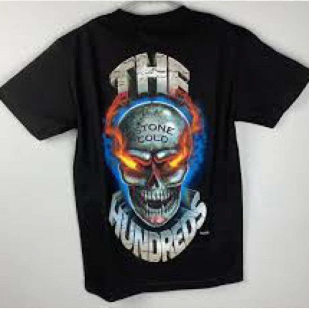 The Hundreds X WWE Steve Cold Austin 3:16 Black Graphic Tee Shirt Large NEW